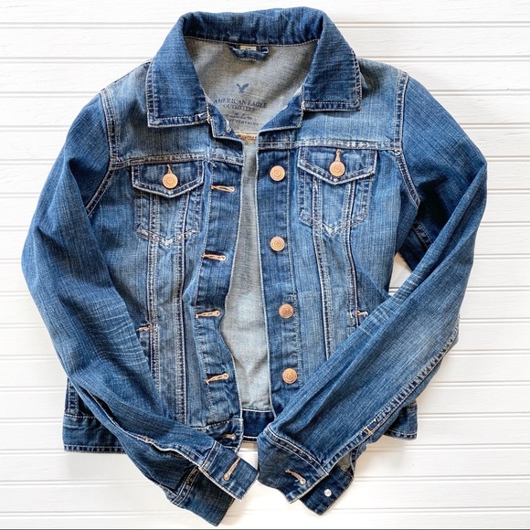 American Eagle Jean Jacket S - Picture 2 of 5